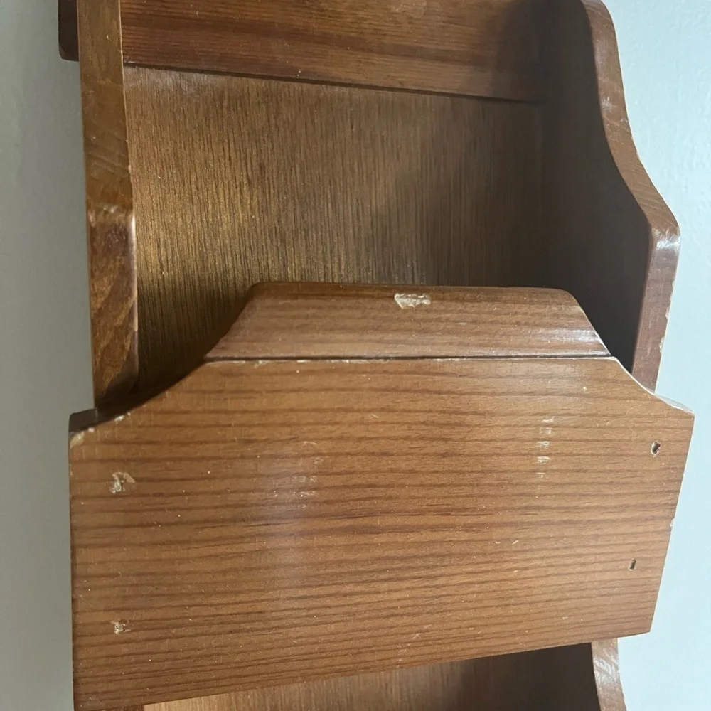 Wooden Wall Mail Organizer